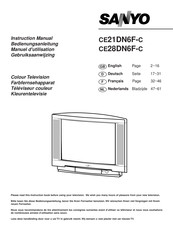 Sanyo CE21DN6F-C Manuel D'utilisation