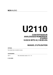 MCN Audio U2110 Manuel D'utilisation