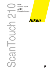 Nikon Scanner ScanTouch 210 Manuel Utilisateur