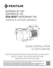 Pentair SUPERFLO VST Guide D'installation Et D'utilisation