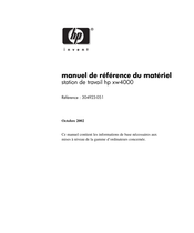 HP xw4000 Manuel De Référence Du Matériel