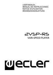 Ecler 2VSP-RS Mode D'emploi