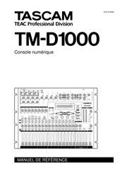 Tascam TM-D1000 Manuel De Référence