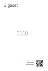 Gigaset E550H Mode D'emploi