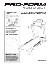 Pro-Form 1300 ZLT Manuel De L'utilisateur