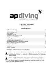 AP Diving VTH Mode D'emploi
