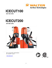 Walter Surface Technologies ICECUT200 Manuel D'utilisation