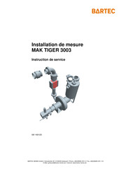 Bartec MAK TIGER 3003 Instructions De Service