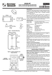 System Sensor M200I-RF Manuel D'installation Et De Maintenance