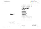 Casio FR-2650T Mode D'emploi