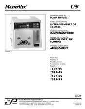 Cole-Parmer Masterflex L/S 7524-55 Notice D'utilisation