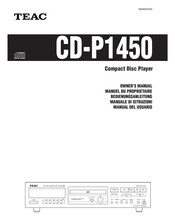 Teac CD-P1450 Manuel Du Propriétaire