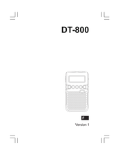 Sangean DT-800 Mode D'emploi