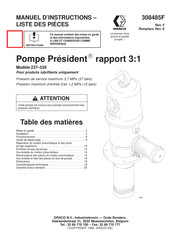 Graco Président 564 Manuel D'instructions