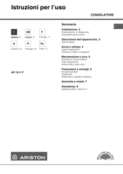 Ariston UP 1511 F Mode D'emploi