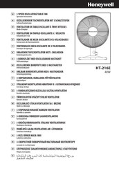 Honeywell HT-216E Mode D'emploi