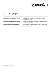 DURAVIT BlueBox GK0900 001U 00 Mode D'emploi