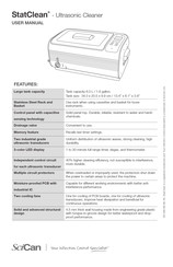 SciCan StatClean Manuel D'utilisation