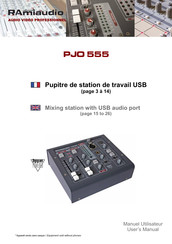 Ramiaudio PJO 555 Manuel Utilisateur