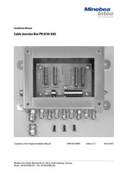 Minebea Intec Cable Junction Box PR 6130/68S Manuel D'installation