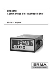 Erma Electronic DM 3110 Mode D'emploi