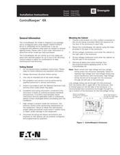 Cooper Lighting Solutions ControlKeeper 4A Instructions D'installation