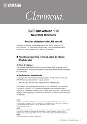 Yamaha Clavinova CLP-380 Nouvelles Fonctions