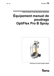 Gema OptiFlex Pro B Spray Mode D'emploi