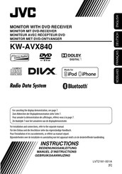 JVC KW-AVX840 Manuel D'instructions