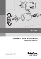 Leroy Somer Nidec LSA 50.2 Manuel D'installation Et Maintenance