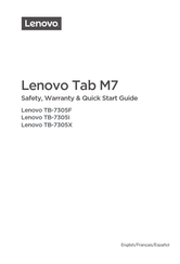 Lenovo TB-7305X Mode D'emploi