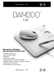 Wacom Bamboo Fun Manuel De L'utilisateur