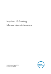 Dell Inspiron 15 Gaming Manuel De Maintenance