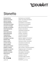 DURAVIT Stonetto 720170 Notice De Montage