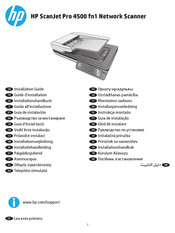 HP ScanJet Pro 4500 fn1 Guide D'installation