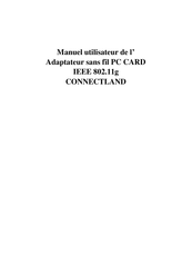 Connectland IEEE 802.11g Manuel Utilisateur