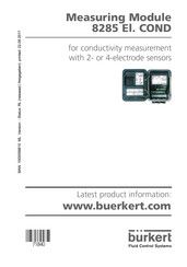 Burkert 8285 El. COND Mode D'emploi