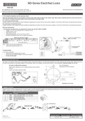 Schlage ND Série Instructions