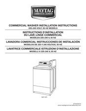 Maytag Commercial Laundry MAT14PD Instructions D'installation