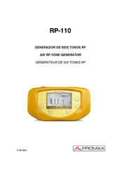 Promax RP-110 Manuel D'utilisation