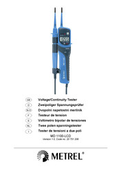 METREL MD 1100-LCD Instructions D'utilisation