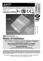 Altec SIREX Notice D'installation