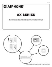 Aiphone AX Série Manuel D'installation Et D'utilisation