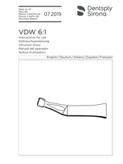 Dentsply Sirona VDW 6:1 Notice D'utilisation