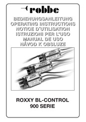 ROBBE BL-CONTROL 900 Série Notice D'utilisation