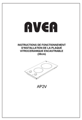 Avea AP2V Instructions De Fonctionnement