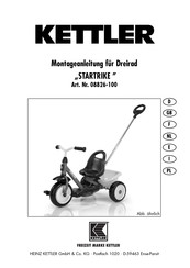 Kettler STARTRIKE Instructions De Montage