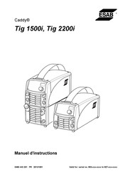 ESAB Caddy Tig 2200i Manuel D'instructions