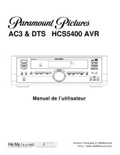 Hamy Paramount Pictures HCS5400 Manuel De L'utilisateur