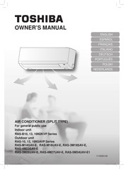 Toshiba RAS-B10N3KVP Serie Guide De L'utilisateur